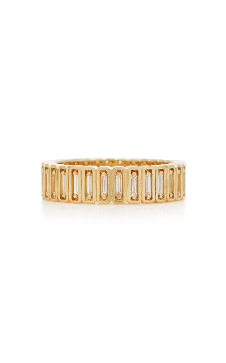Suzanne Kalan 18K Yellow Gold Inlay Collection Eternity Band | Image 1 Suzanne Kalan 18K Yellow Gold Inlay Collection Eternity Band | Image 1