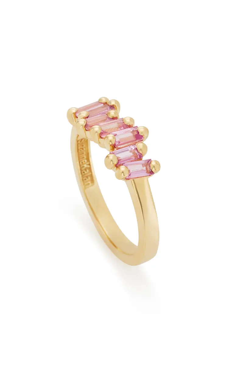 Suzanne Kalan 18K Yellow-Gold and Pink Sapphire Ring | Thumbnail 3 Suzanne Kalan 18K Yellow-Gold and Pink Sapphire Ring | Thumbnail 3