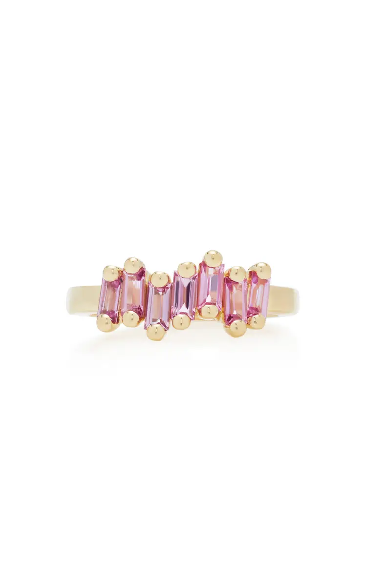 Suzanne Kalan 18K Yellow-Gold and Pink Sapphire Ring | Thumbnail 6 Suzanne Kalan 18K Yellow-Gold and Pink Sapphire Ring | Thumbnail 6