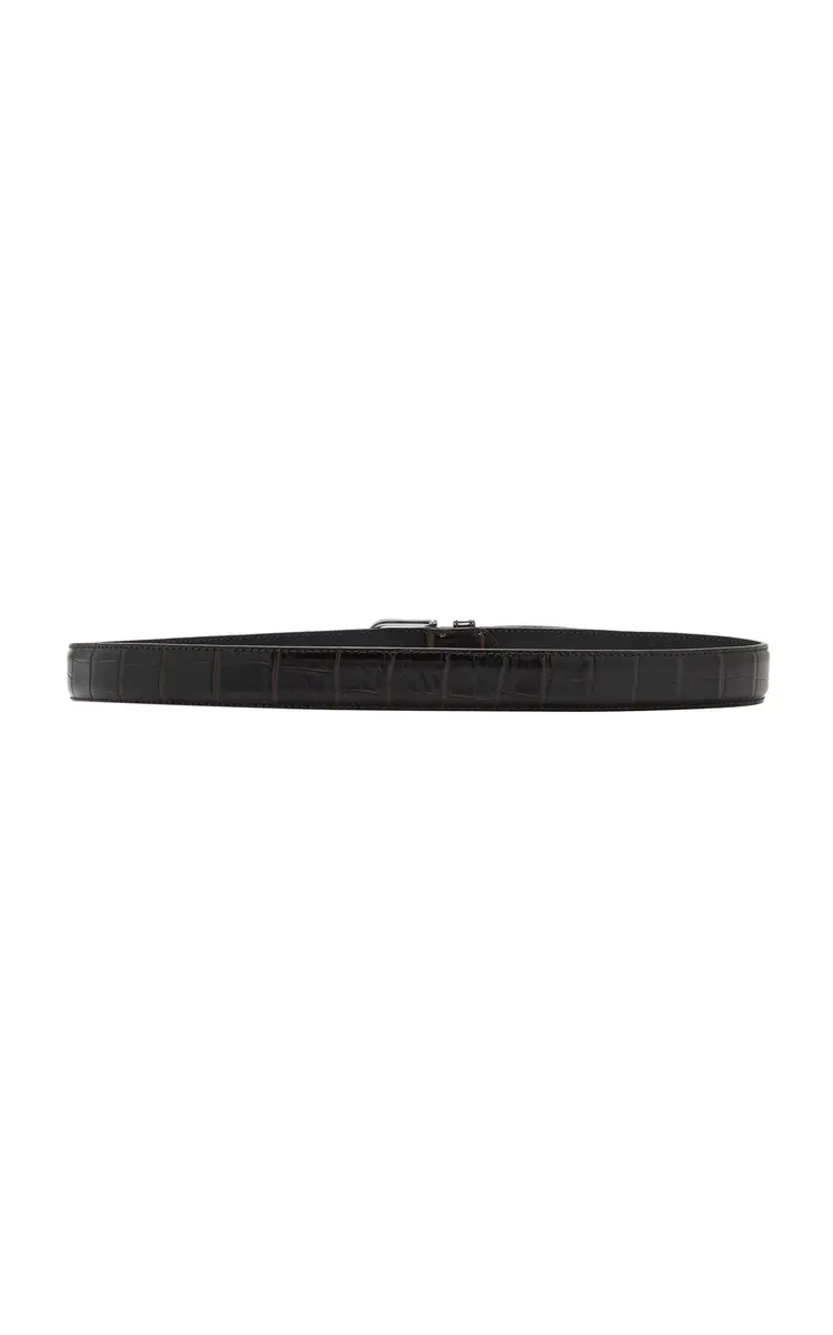 Toteme Slim Croc-Embossed Leather Belt | Thumbnail 3 Toteme Slim Croc-Embossed Leather Belt | Thumbnail 3