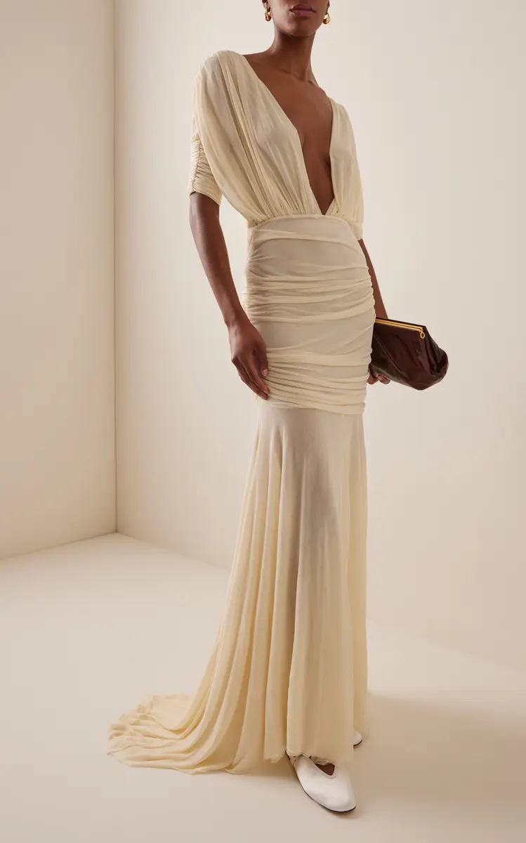 Tove Devi Gathered Jersey Gown | Thumbnail 3