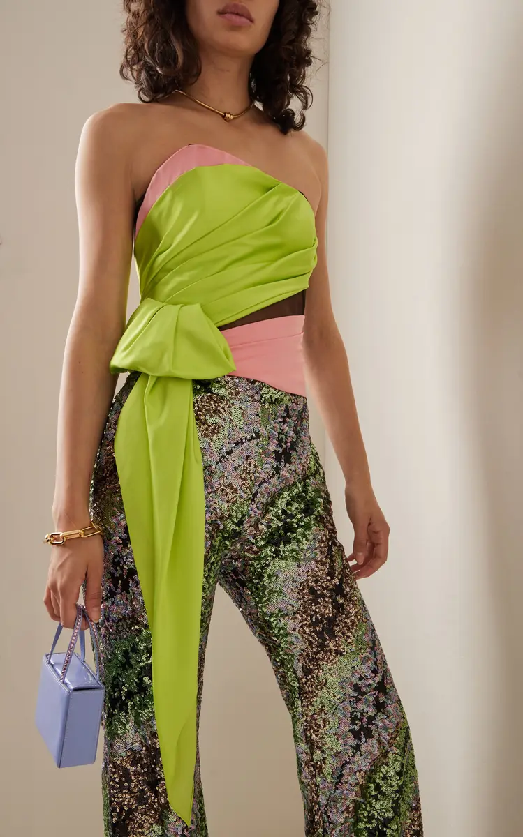 Halpern Draped Asymmetric Bustier Top | Thumbnail 2 Halpern Draped Asymmetric Bustier Top | Thumbnail 2