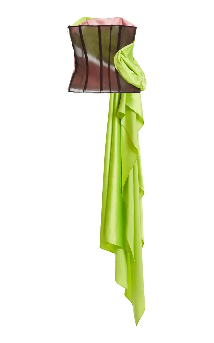 Halpern Draped Asymmetric Bustier Top | Thumbnail 6 Halpern Draped Asymmetric Bustier Top | Thumbnail 6