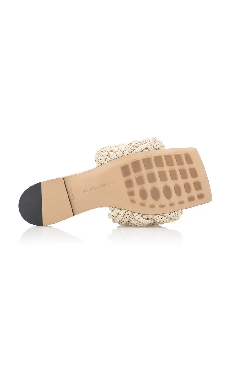 Bottega Veneta Lido Raffia Flat Sandals | Thumbnail 6 Bottega Veneta Lido Raffia Flat Sandals | Thumbnail 6