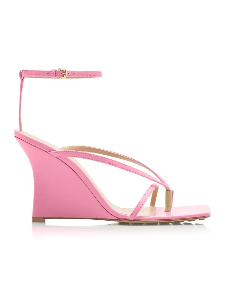 Lounge Leather Wedge Sandals