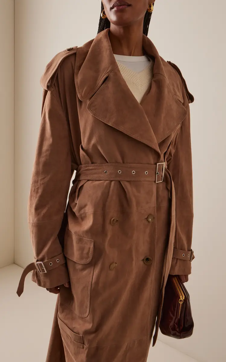 Niccolò Pasqualetti Cavo Suede Trench Coat | Thumbnail 3 Niccolò Pasqualetti Cavo Suede Trench Coat | Thumbnail 3