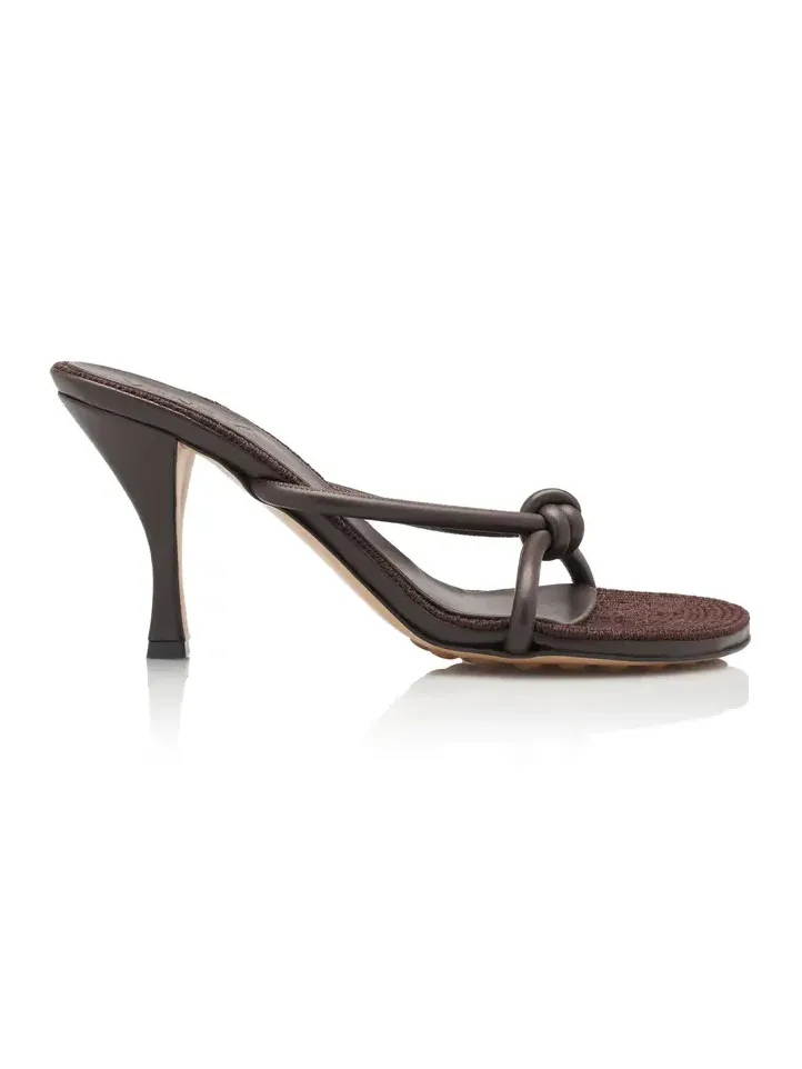 Blink Jute-Trimmed Leather Sandals Blink Jute-Trimmed Leather Sandals