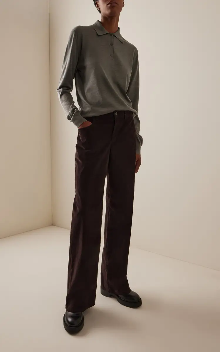 The Row Egglita Corduroy High-Rise Straight-Leg Jeans | Thumbnail 2 The Row Egglita Corduroy High-Rise Straight-Leg Jeans | Thumbnail 2