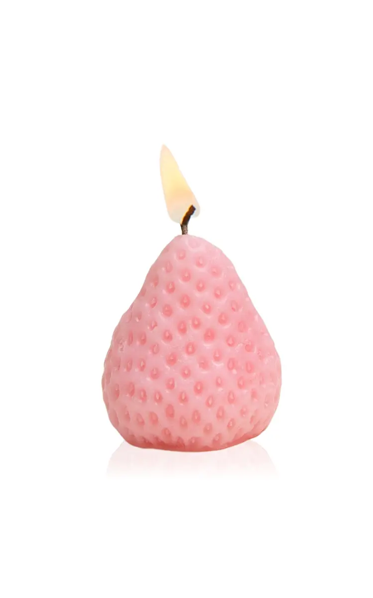 Gohar World Set-of-Four Strawberry Candles | Thumbnail 2 Gohar World Set-of-Four Strawberry Candles | Thumbnail 2
