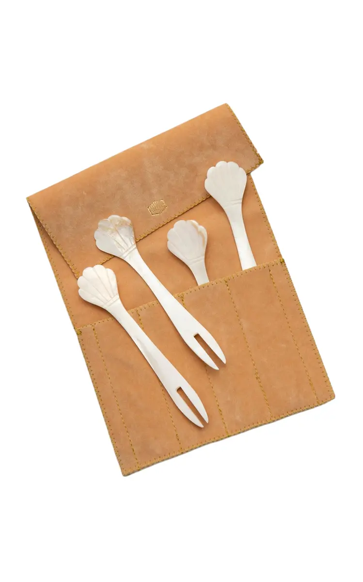 Gohar World Set-of-Four Mother-of-Pearl Seafood Picks | Thumbnail 3 Gohar World Set-of-Four Mother-of-Pearl Seafood Picks | Thumbnail 3