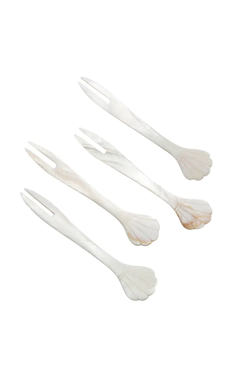 Gohar World Set-of-Four Mother-of-Pearl Seafood Picks | Thumbnail 4 Gohar World Set-of-Four Mother-of-Pearl Seafood Picks | Thumbnail 4