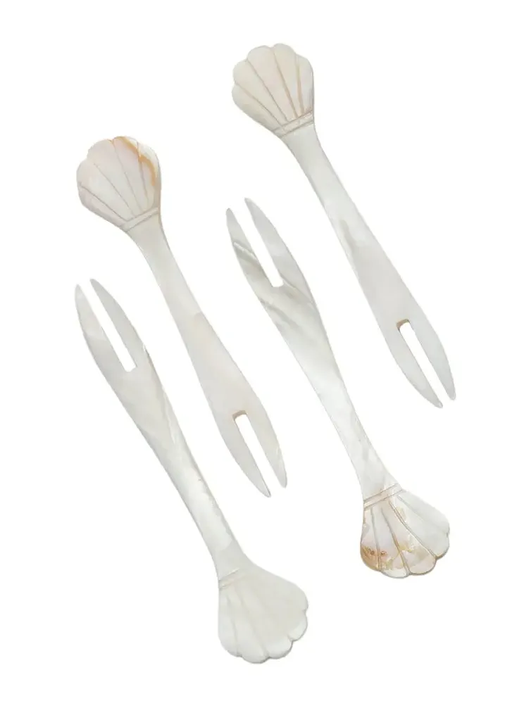 Gohar World Set-of-Four Mother-of-Pearl Seafood Picks