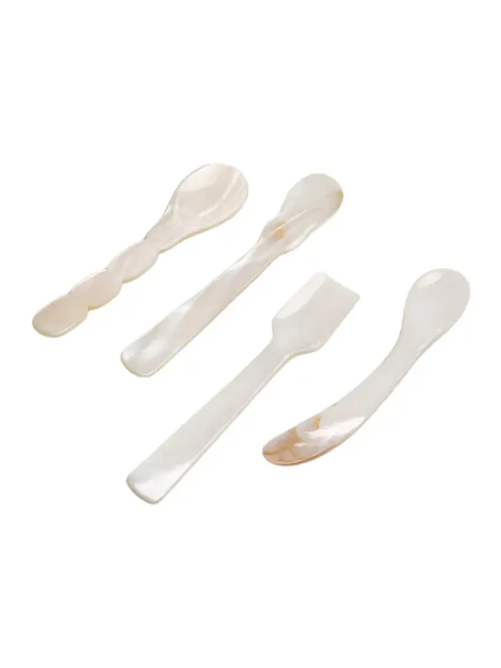 Gohar World Set-of-Four Mother-of-Pearl Spoons