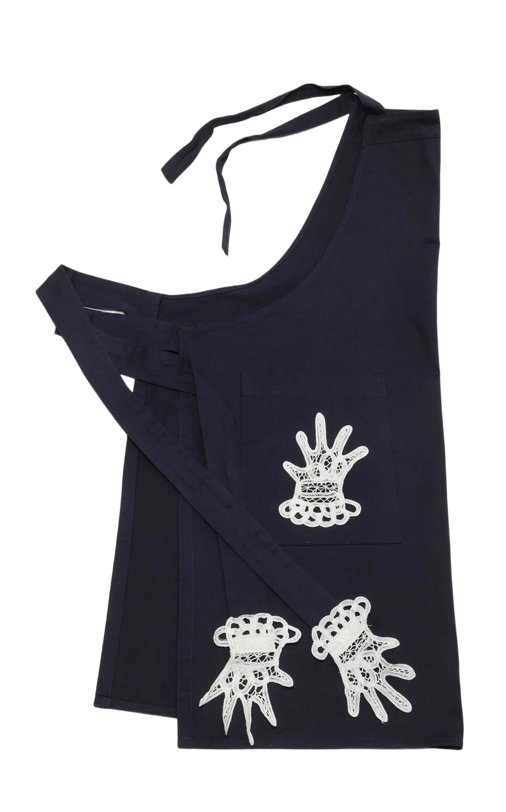 Gohar World Full Hands Lace-Embroidered Apron