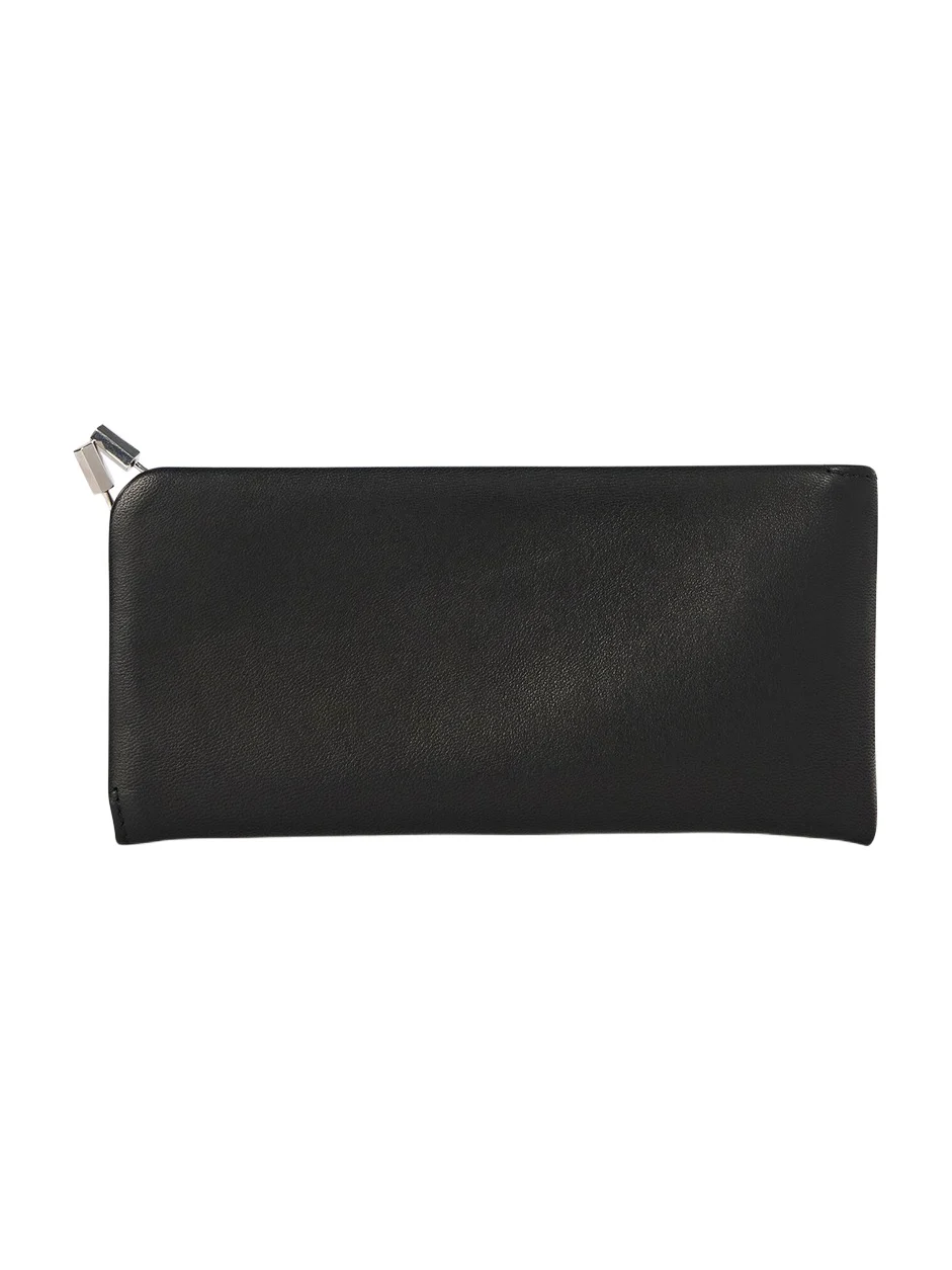 The Row Silk-Leather Sunglass Case