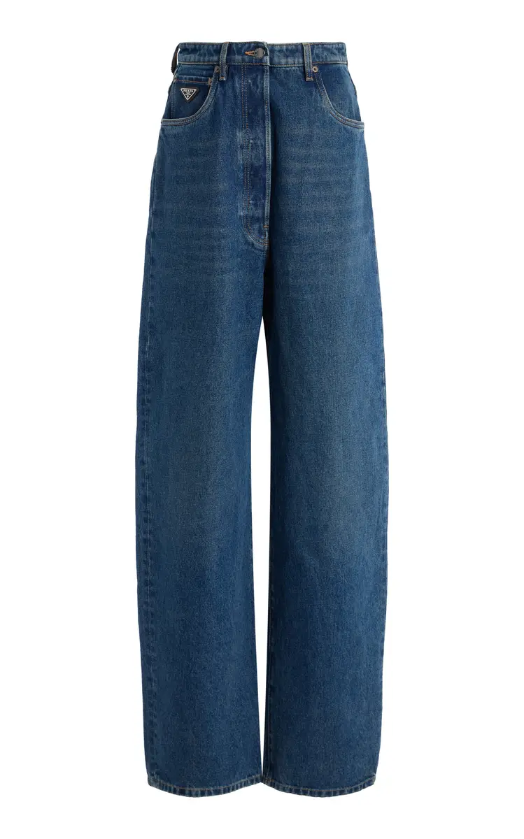 Prada Rigid High-Rise Wide-Leg Pants | Thumbnail 6 Prada Rigid High-Rise Wide-Leg Pants | Thumbnail 6