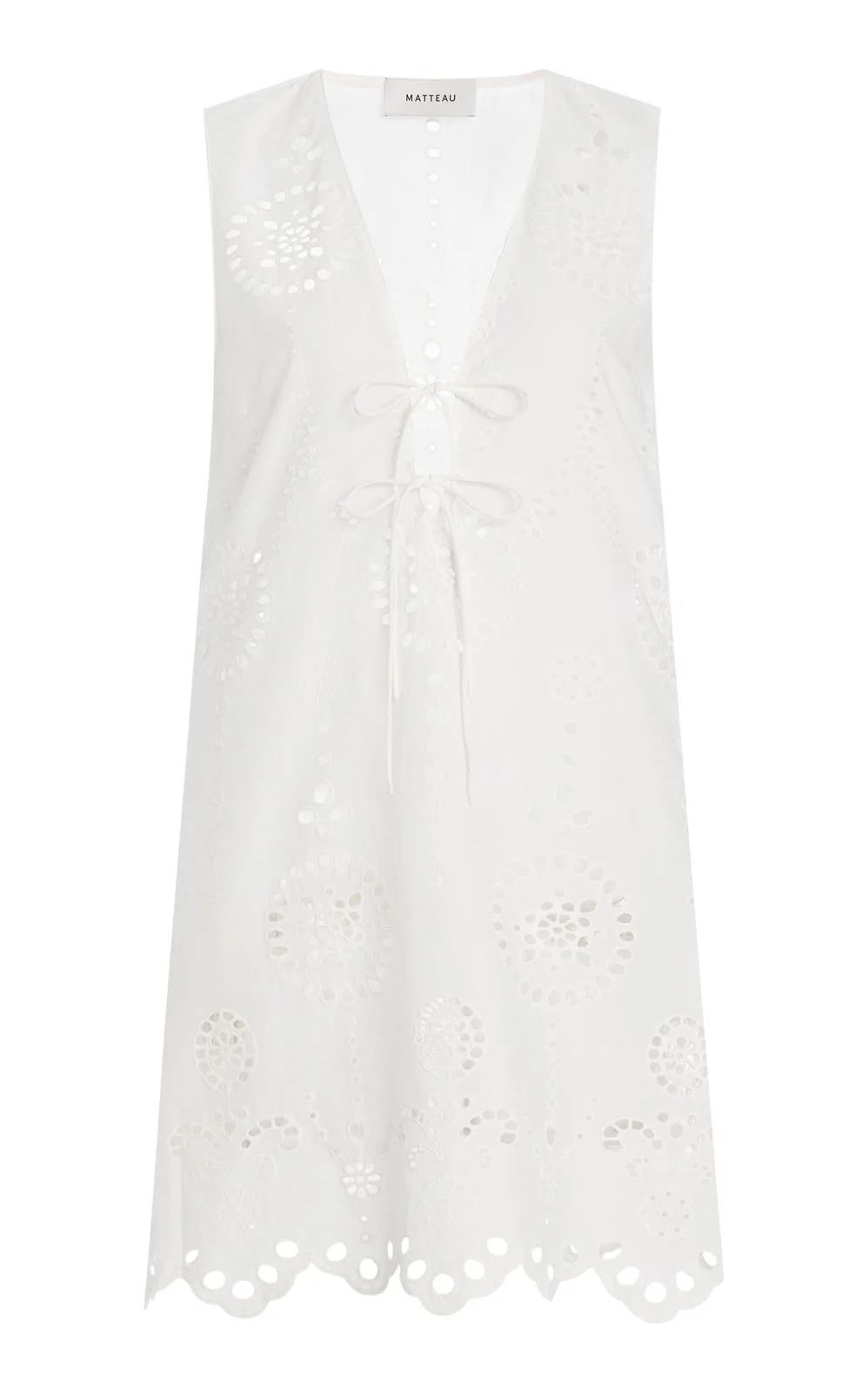 Cotton Broderie Anglaise Mini Dress Cotton Broderie Anglaise Mini Dress