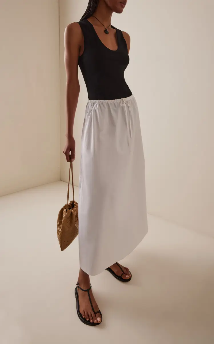 Matteau Drawcord Organic Cotton Maxi Drawstring Skirt | Thumbnail 2 Matteau Drawcord Organic Cotton Maxi Drawstring Skirt | Thumbnail 2