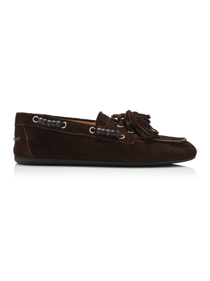 Tasseled Suede Loafers