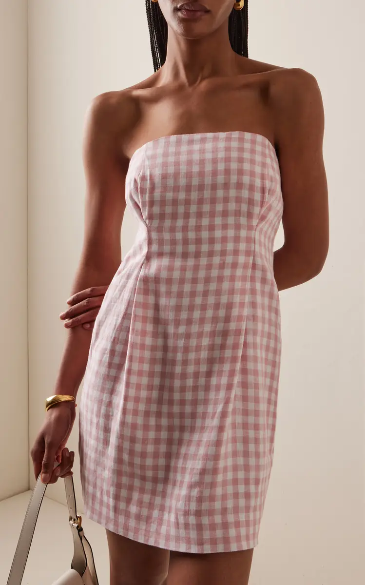 Posse Exclusive Riviera Rosaalie Strapless Cotton Mini Dress | Thumbnail 3 Posse Exclusive Riviera Rosaalie Strapless Cotton Mini Dress | Thumbnail 3