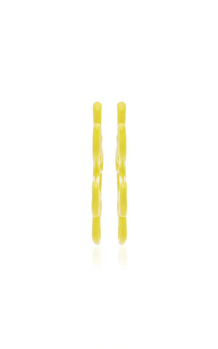 Bea Bongiasca B 9K Yellow Gold Enameled Earrings | Thumbnail 4