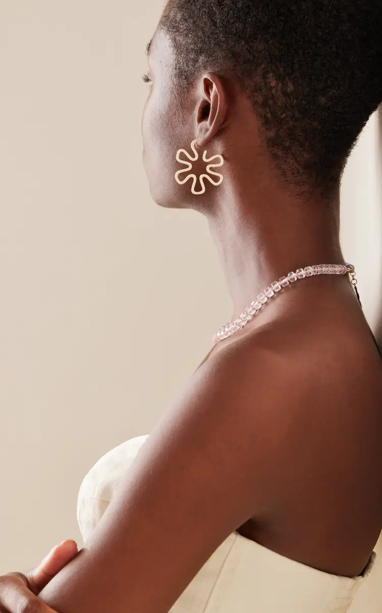 Bea Bongiasca B 9K Yellow Gold Enameled Earrings | Thumbnail 3