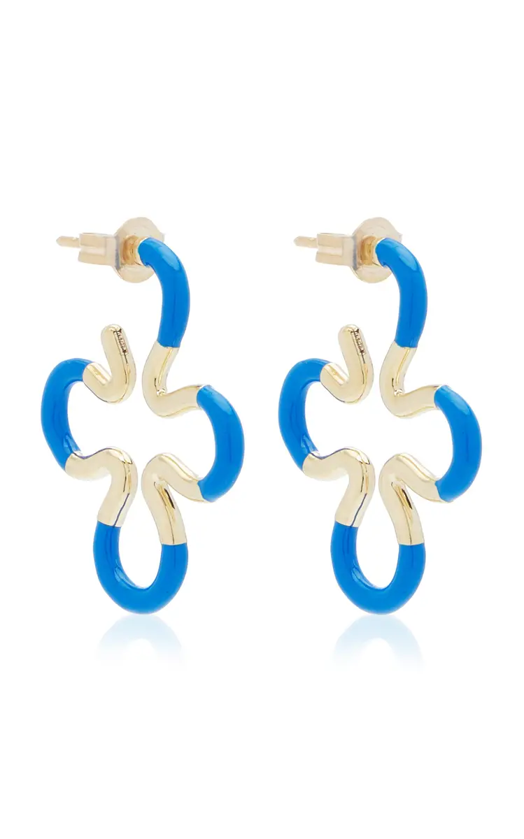 Bea Bongiasca B 9K Yellow Gold Enameled Earrings | Thumbnail 6