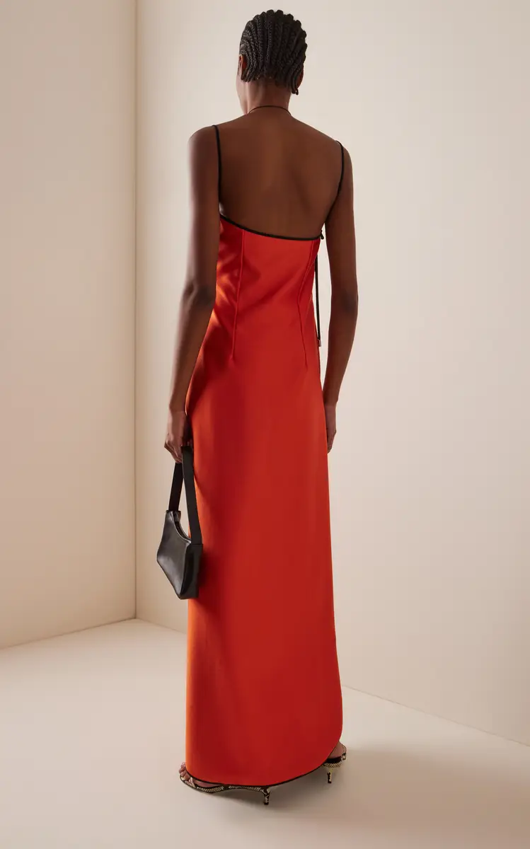 Temily Exclusive Summer Bones Signature Stretch-Satin Maxi Dress | Thumbnail 4