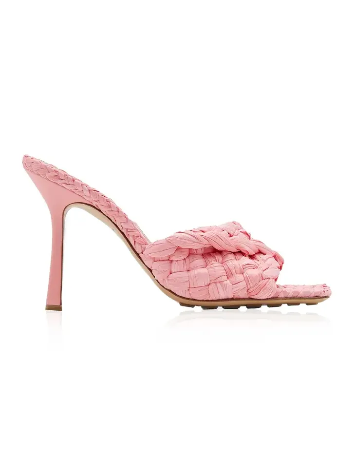 Bottega Veneta Stretch Raffia Sandals