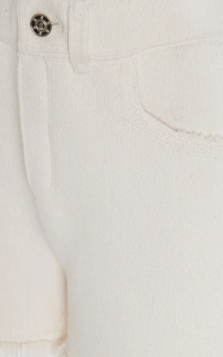 Barrie Distressed Denim-Like Cashmere Shorts | Thumbnail 5 Barrie Distressed Denim-Like Cashmere Shorts | Thumbnail 5