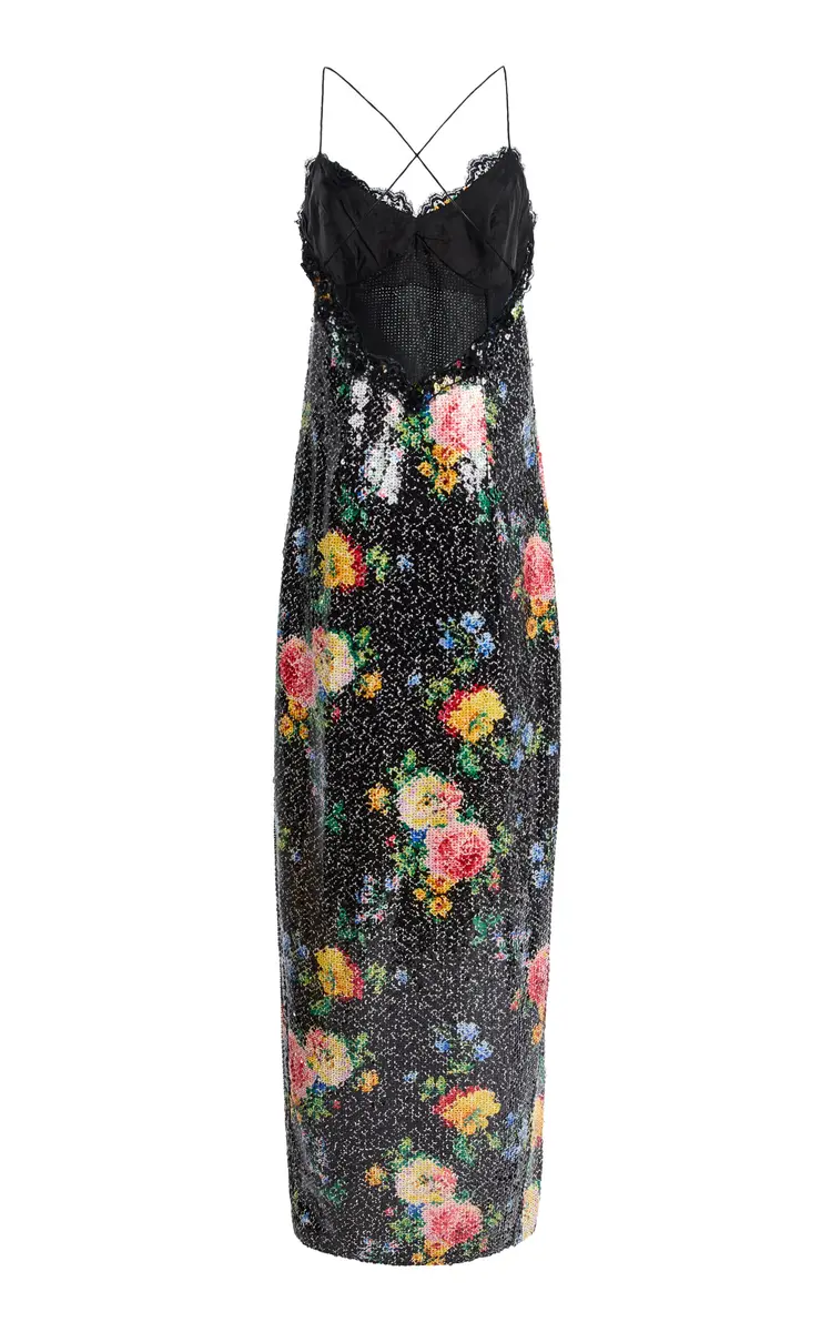 Happy Isles Bellville Sassoon 90s Sequined Maxi Dress | Thumbnail 5