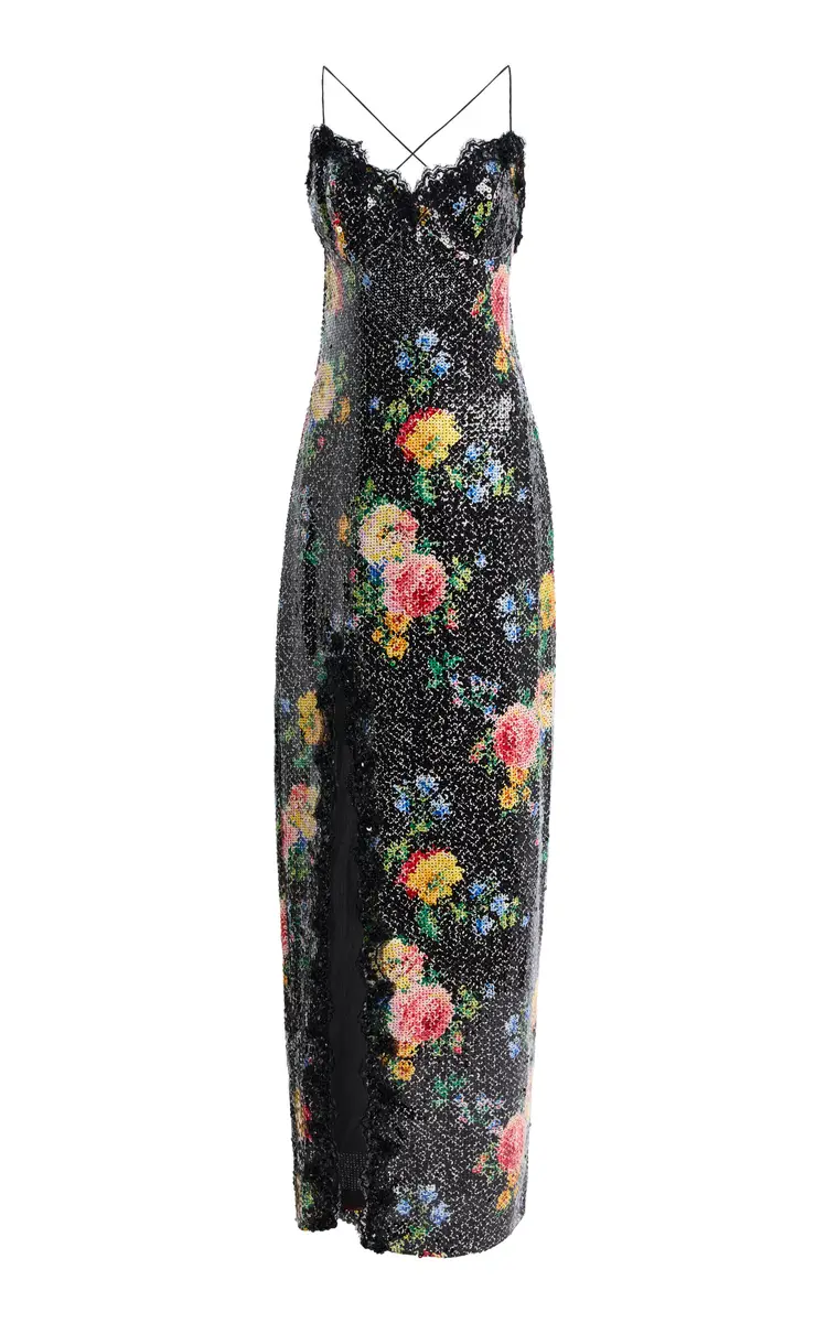 Happy Isles Bellville Sassoon 90s Sequined Maxi Dress | Thumbnail 7
