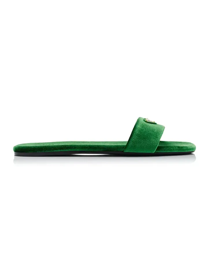 Velvet Slide Sandals Velvet Slide Sandals