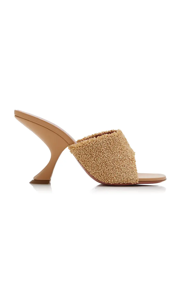 Amina Muaddi Taylor Raffia Sandals | Thumbnail 6 Amina Muaddi Taylor Raffia Sandals | Thumbnail 6