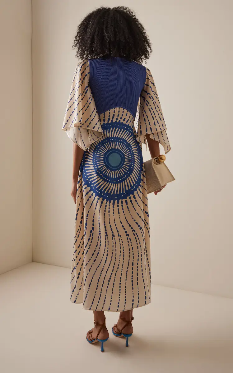 Alexis Matani Printed Satin Maxi Dress | Thumbnail 4 Alexis Matani Printed Satin Maxi Dress | Thumbnail 4