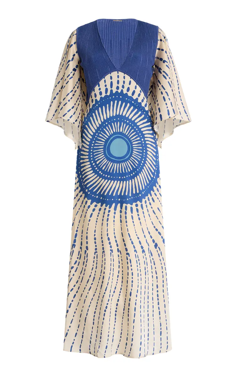 Alexis Matani Printed Satin Maxi Dress | Thumbnail 6 Alexis Matani Printed Satin Maxi Dress | Thumbnail 6