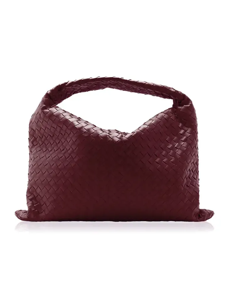 Large Hop Intrecciato Leather Bag Large Hop Intrecciato Leather Bag