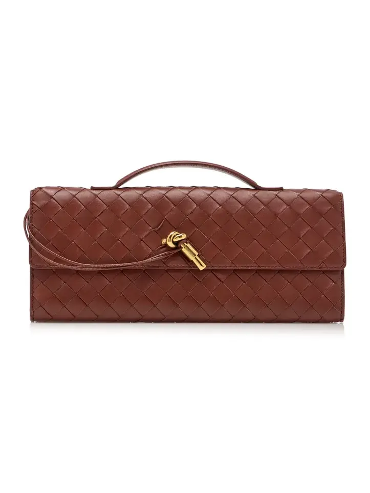 Andiamo Intrecciato Leather E/W Clutch Andiamo Intrecciato Leather E/W Clutch