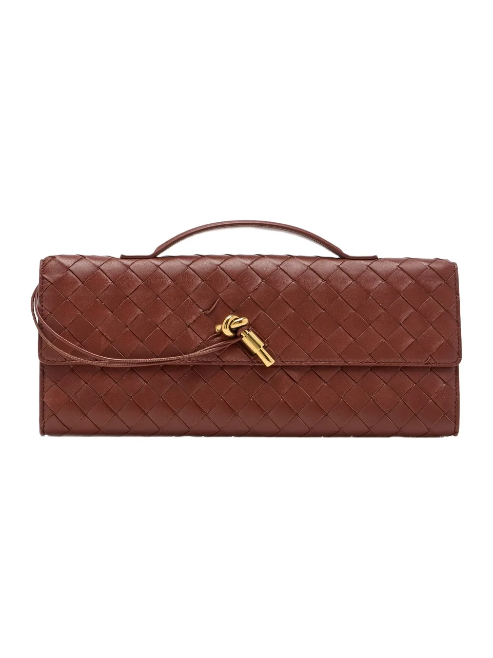 Andiamo Intrecciato Leather E/W Clutch Andiamo Intrecciato Leather E/W Clutch