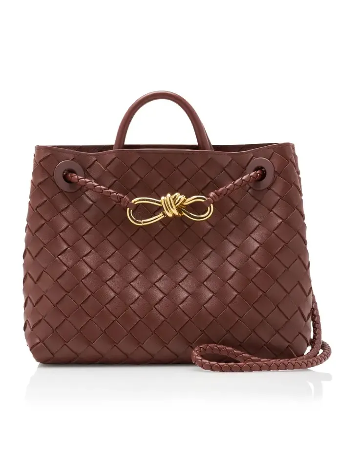 Small Andiamo Intrecciato Leather Bag