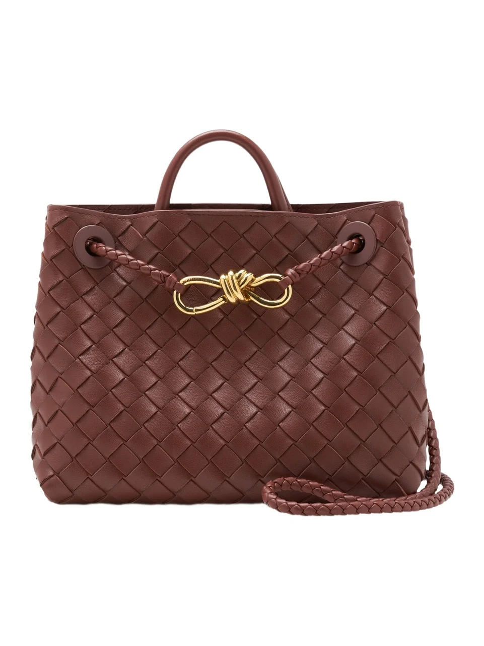 Small Andiamo Intrecciato Leather Bag Small Andiamo Intrecciato Leather Bag