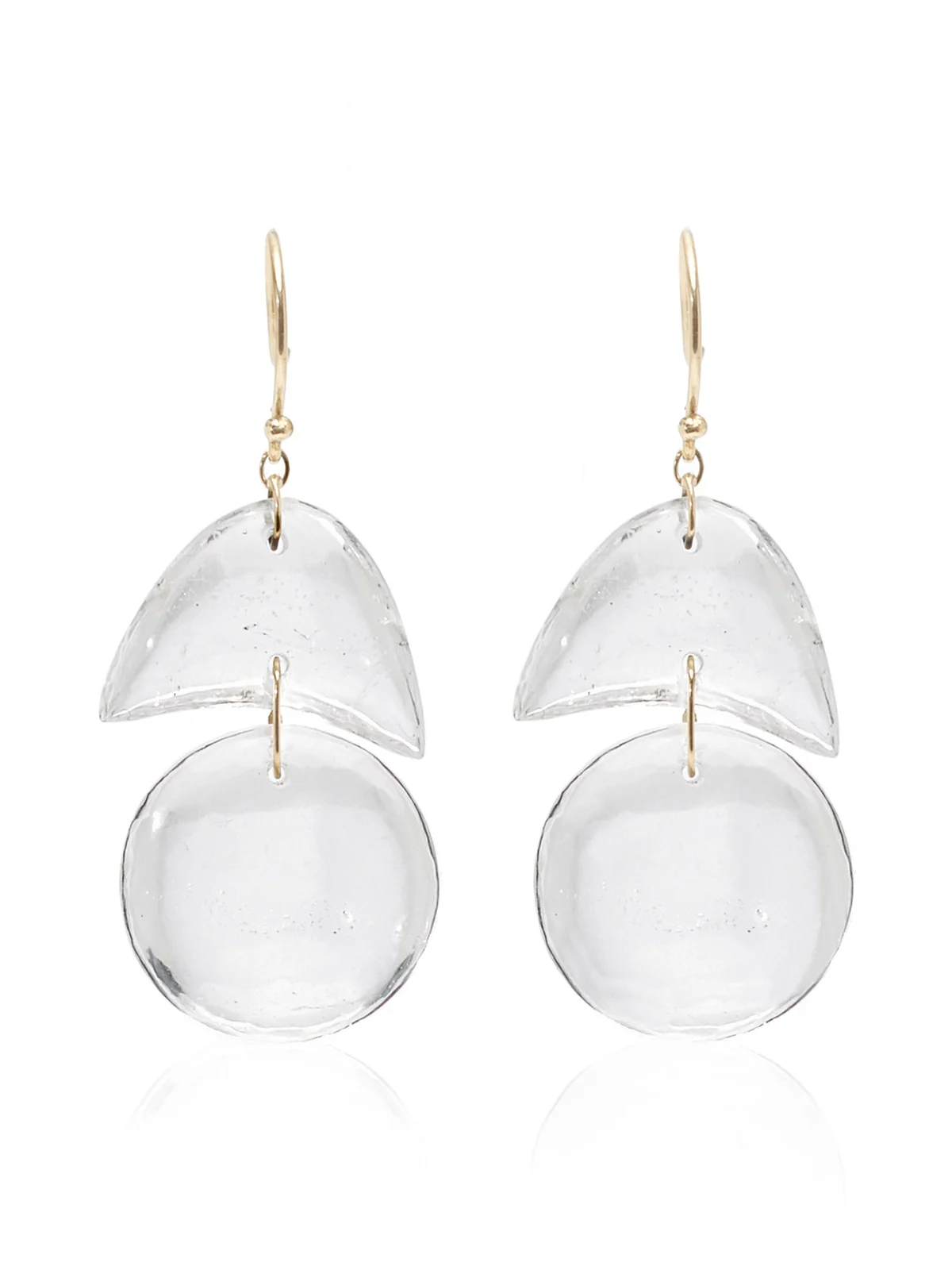 TEN THOUSAND THINGS Tiny Arps 18K Yellow Gold Crystal Quartz Earrings