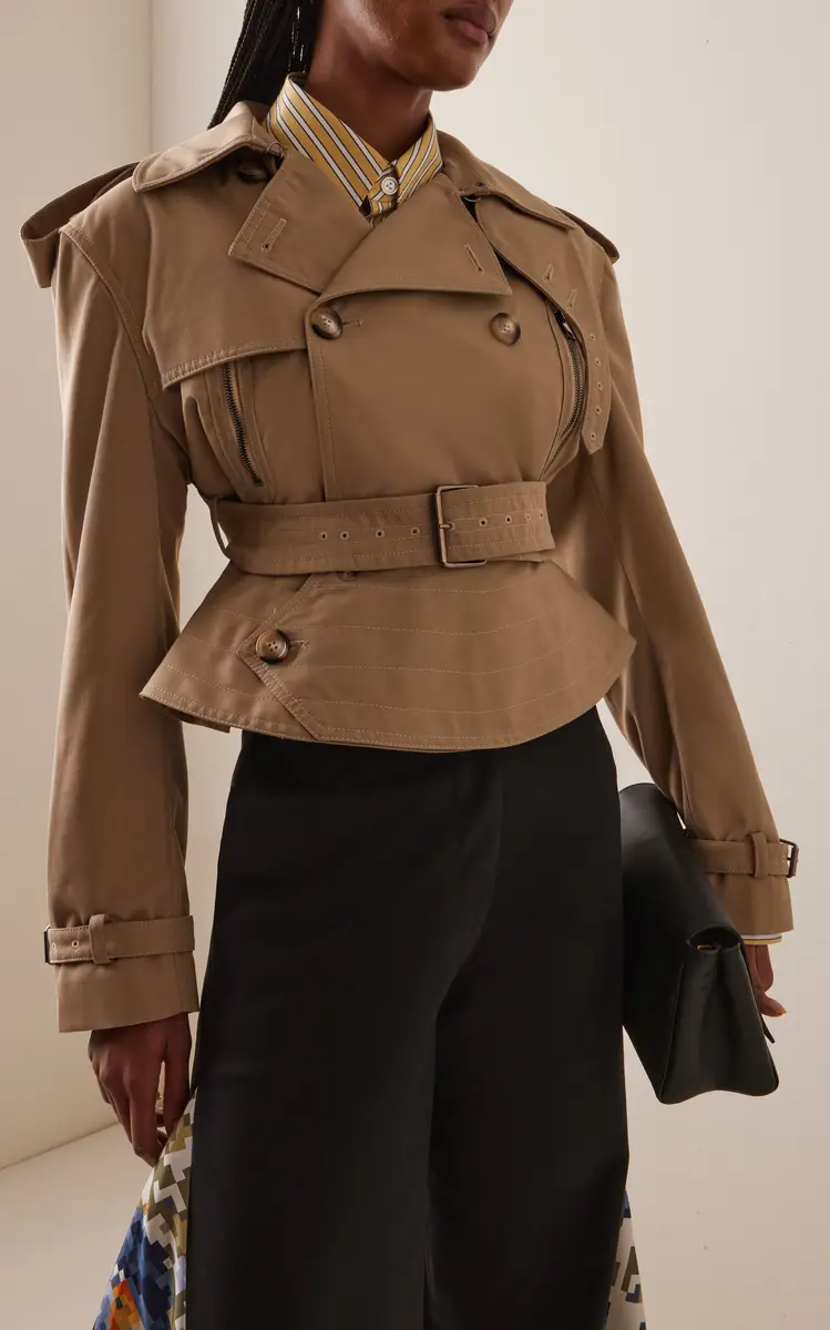 S.S. Daley Eliza Cotton-Gabardine Peplum Trench Coat | Thumbnail 2 S.S. Daley Eliza Cotton-Gabardine Peplum Trench Coat | Thumbnail 2