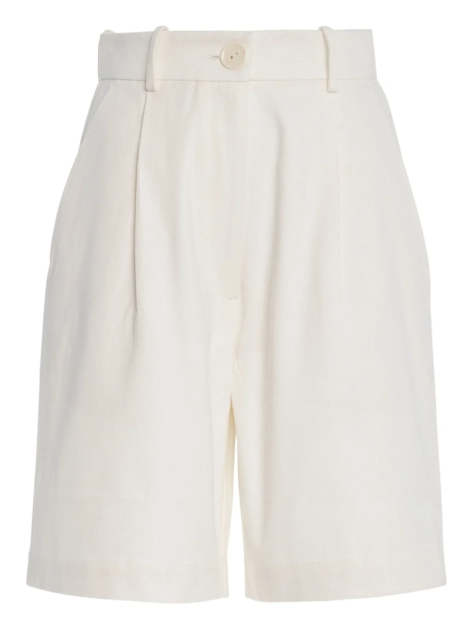 S.S. Daley Clement Pleated Wool Shorts