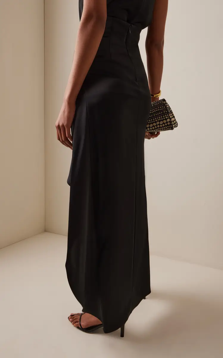 Galvan De Lovie Satin Maxi Wrap Skirt | Thumbnail 4 Galvan De Lovie Satin Maxi Wrap Skirt | Thumbnail 4