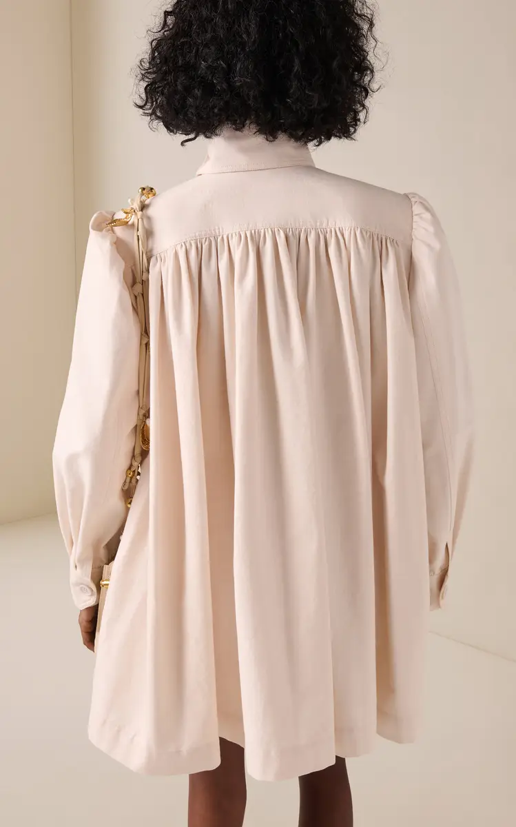 Chloé Puff-Sleeve Cotton Canvas Utility Jacket | Thumbnail 4 Chloé Puff-Sleeve Cotton Canvas Utility Jacket | Thumbnail 4