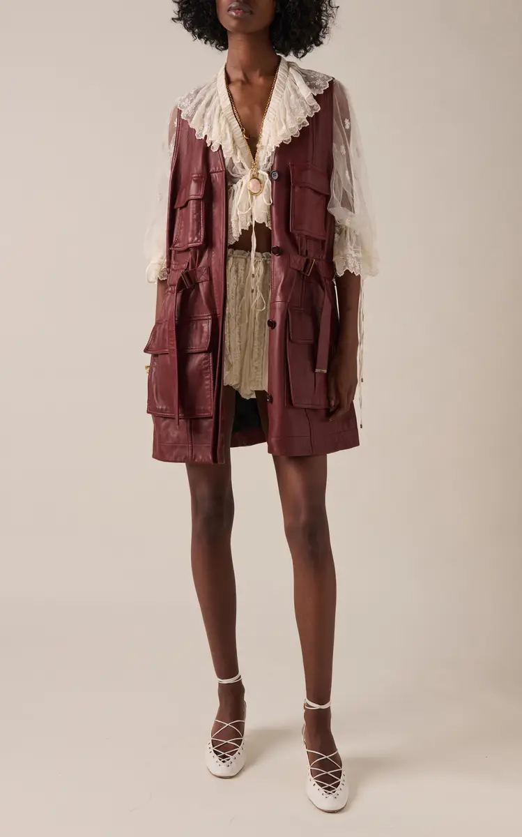 Chloé Ruffled Embroidered Lace Top | Thumbnail 11 Chloé Ruffled Embroidered Lace Top | Thumbnail 11