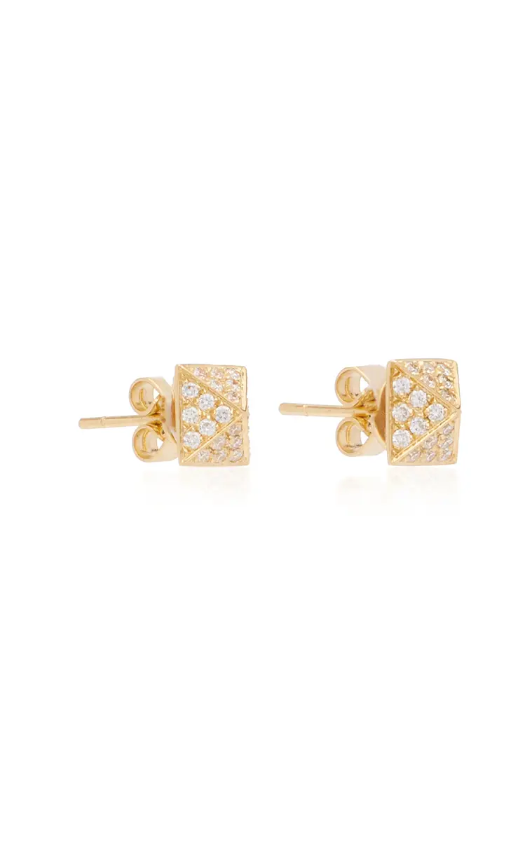 Anita Ko Spike 18K Yellow Gold Diamond Earrings | Thumbnail 3