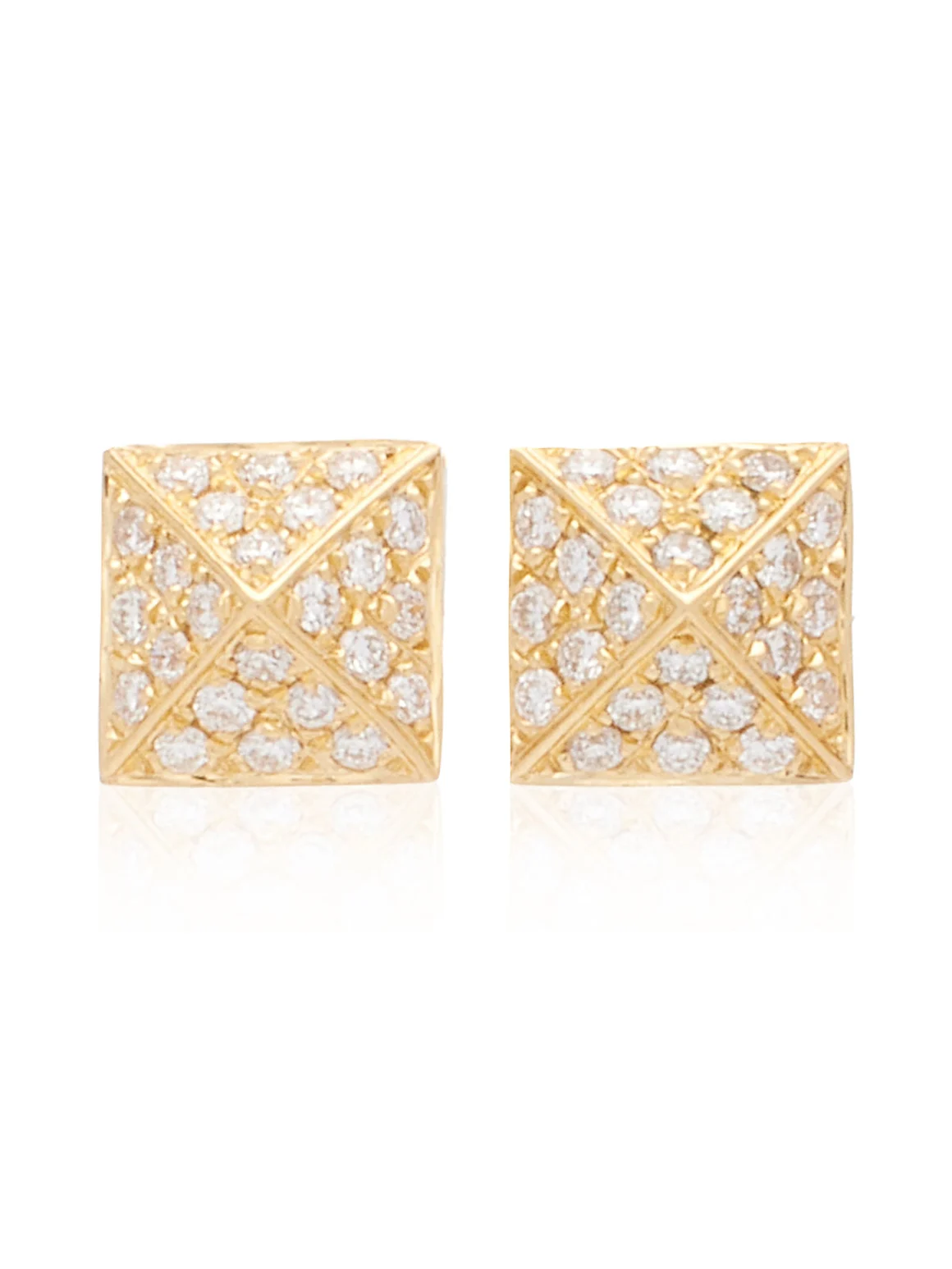 Anita Ko Spike 18K Yellow Gold Diamond Earrings