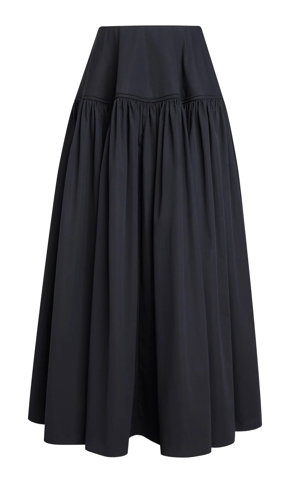 Bell Cotton Poplin Maxi Skirt